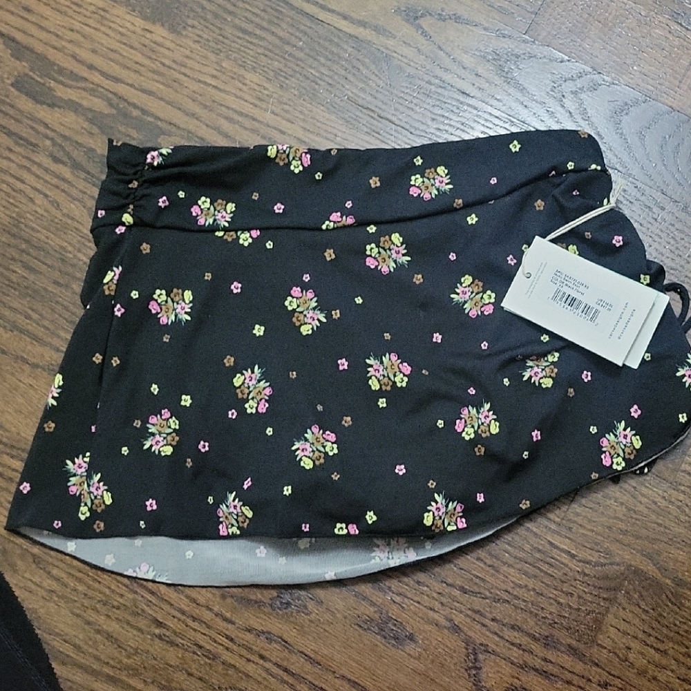 Carve Designs Black and Pink Bikini with Floral Accents